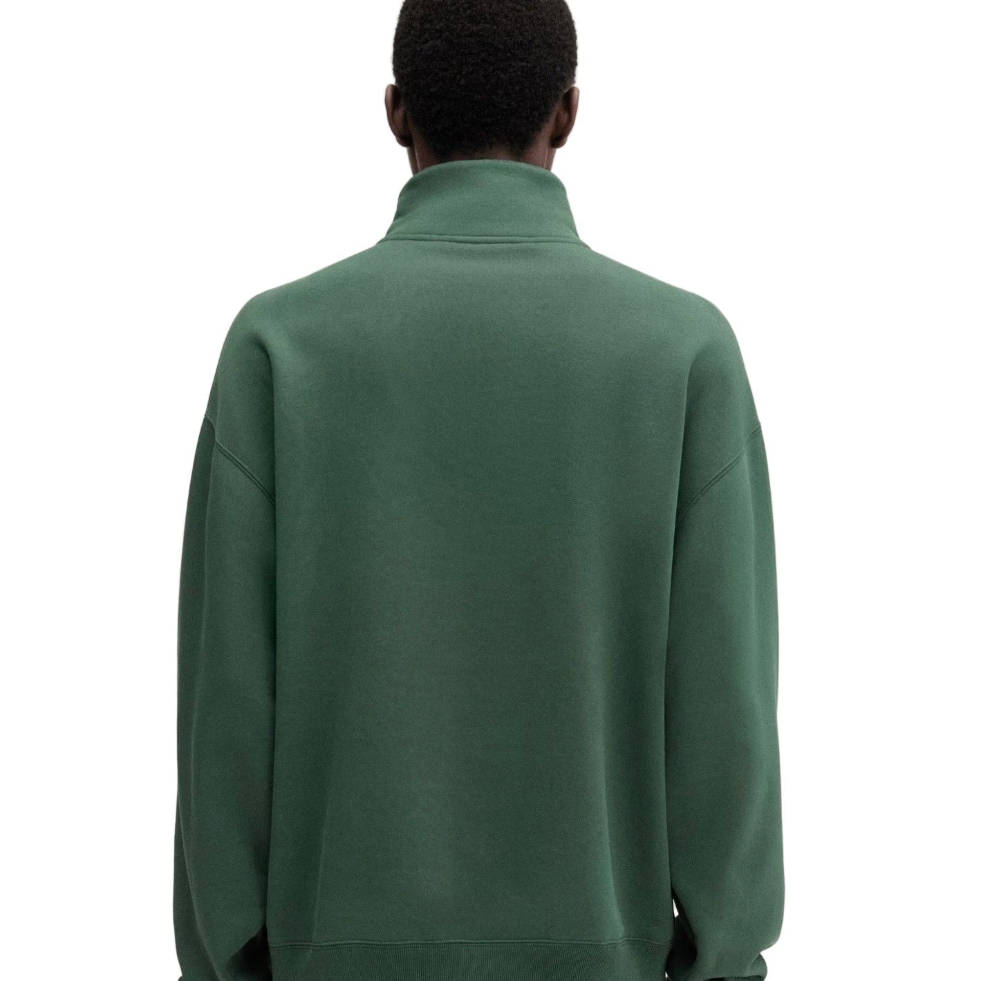 Jacquemus Gros Grain Zip Sweat Dark Green