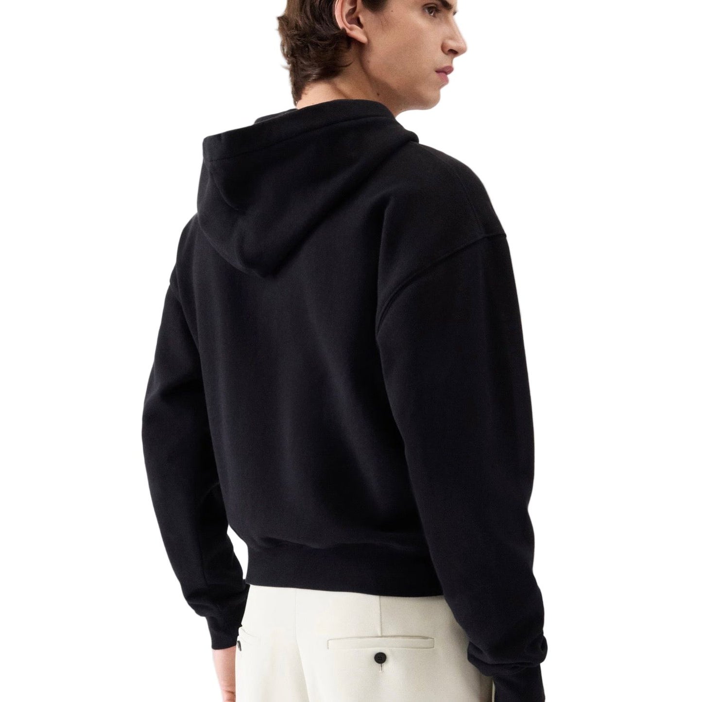 Jacquemus Gros Grain Logo Zipped Hoodie Black