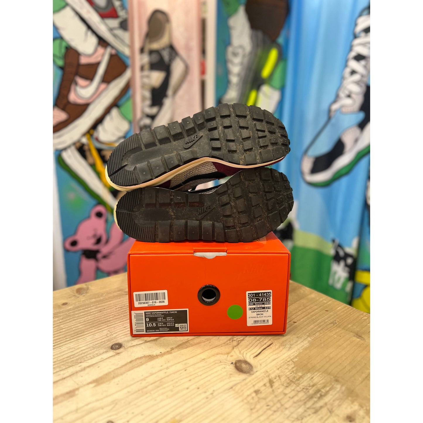 Nike Sacai Vapourwaffle Villain Red UK8