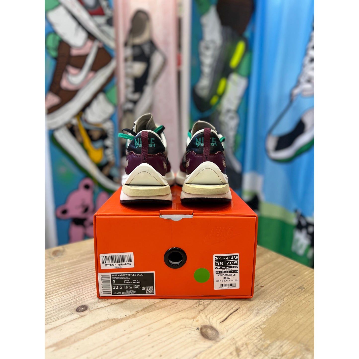 Nike Sacai Vapourwaffle Villain Red UK8