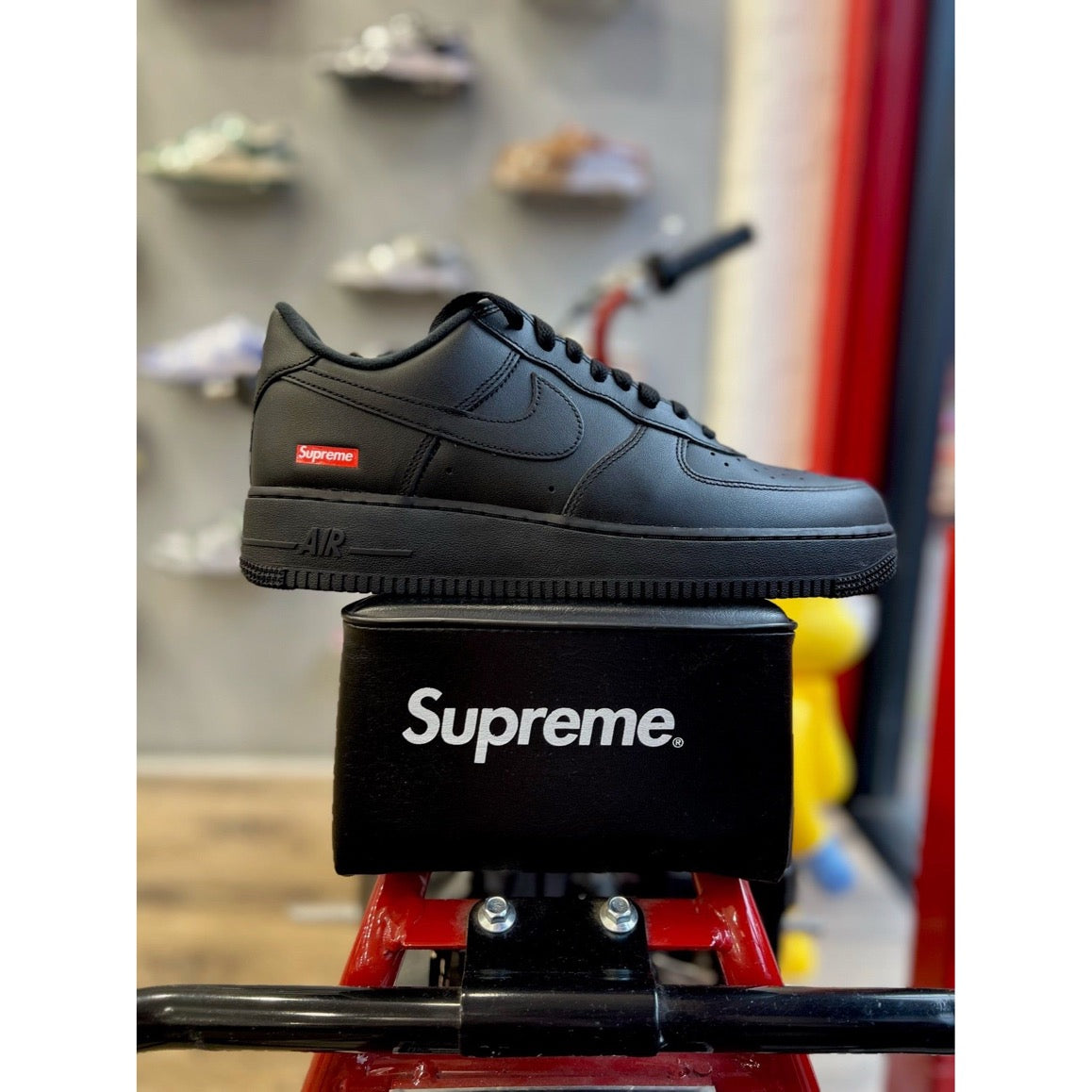 Nike Air Force 1 Low Supreme - Black by Nike in Shoes. Available at KershKicks for £195.00. A must-have for fans of Nike looking to elevate their style with this Shoes.