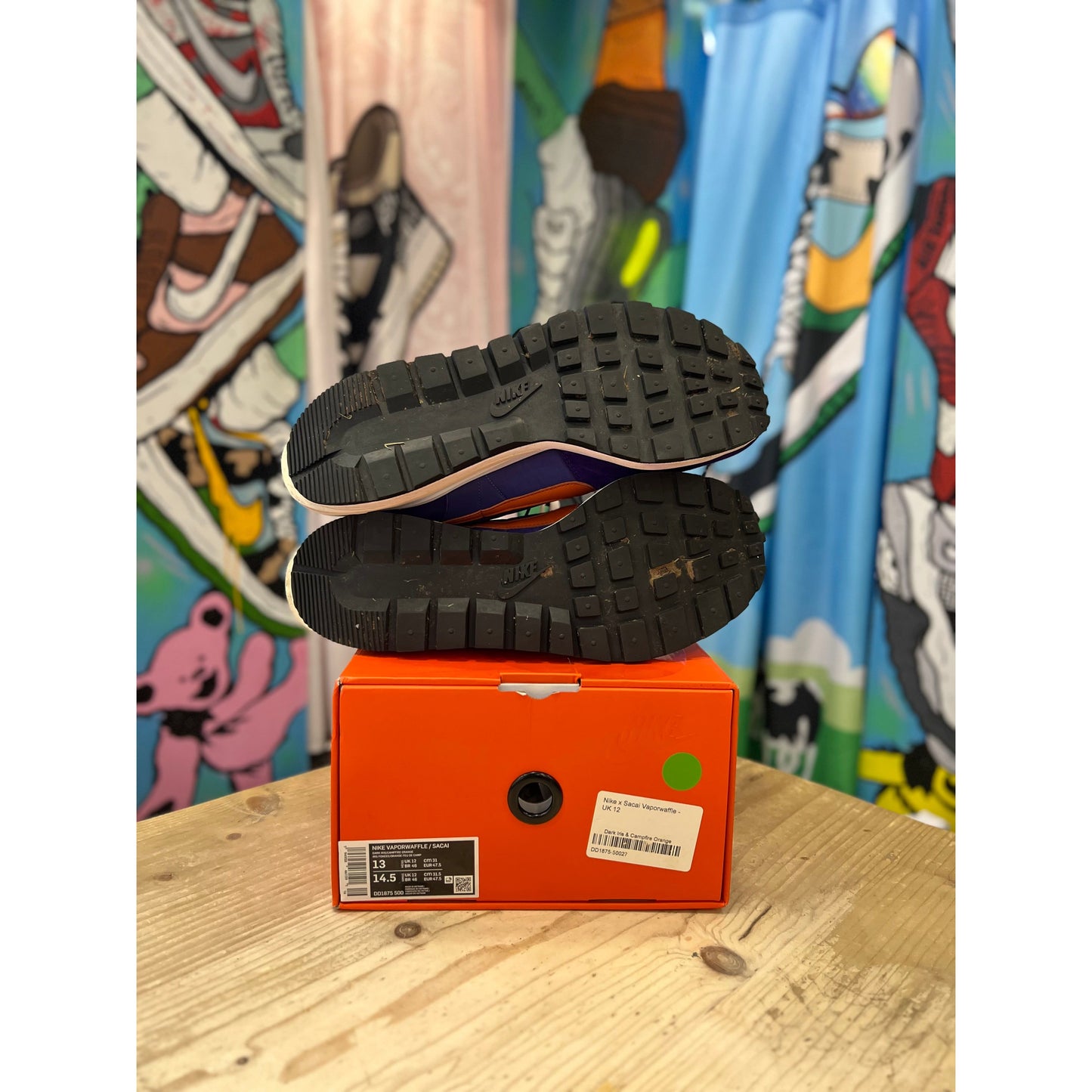 Nike Sacai Vapourwaffle Dark Iris UK12