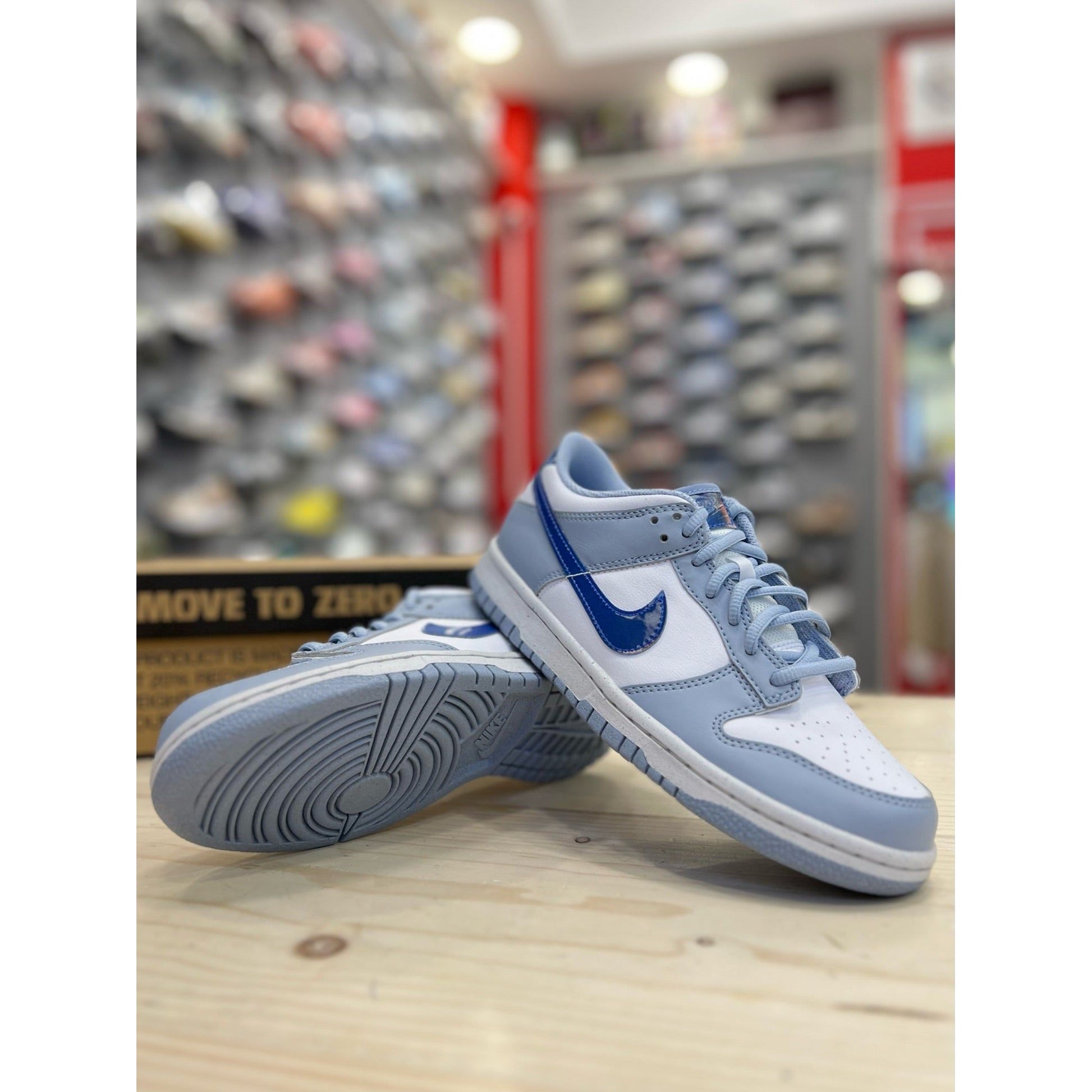 Nike Dunk Low Next Nature Blue Whisper Iridescent (GS) by Nike in Shoes. Available at KershKicks for £145.00. A must-have for fans of Nike looking to elevate their style with this Shoes.