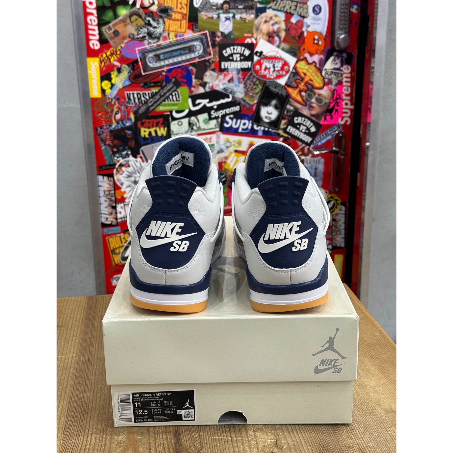 Jordan 4 Retro SB Navy UK 10
