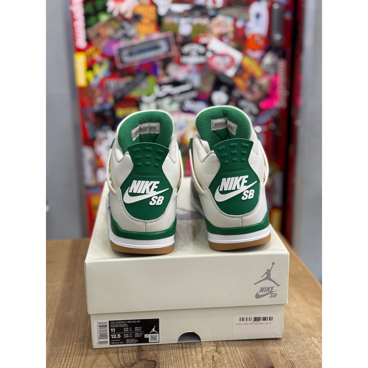 Jordan 4 Retro SB Pine Green UK 10.