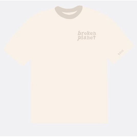 Broken Planet Market Basics T-Shirt Bone White