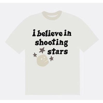 Broken Planet Market I Believe In Shooting Stars T-Shirt Bone White