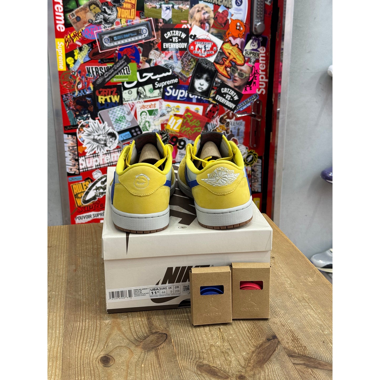 Jordan 1 Retro Low OG SP Travis Scott Canary (Women's) UK 9.