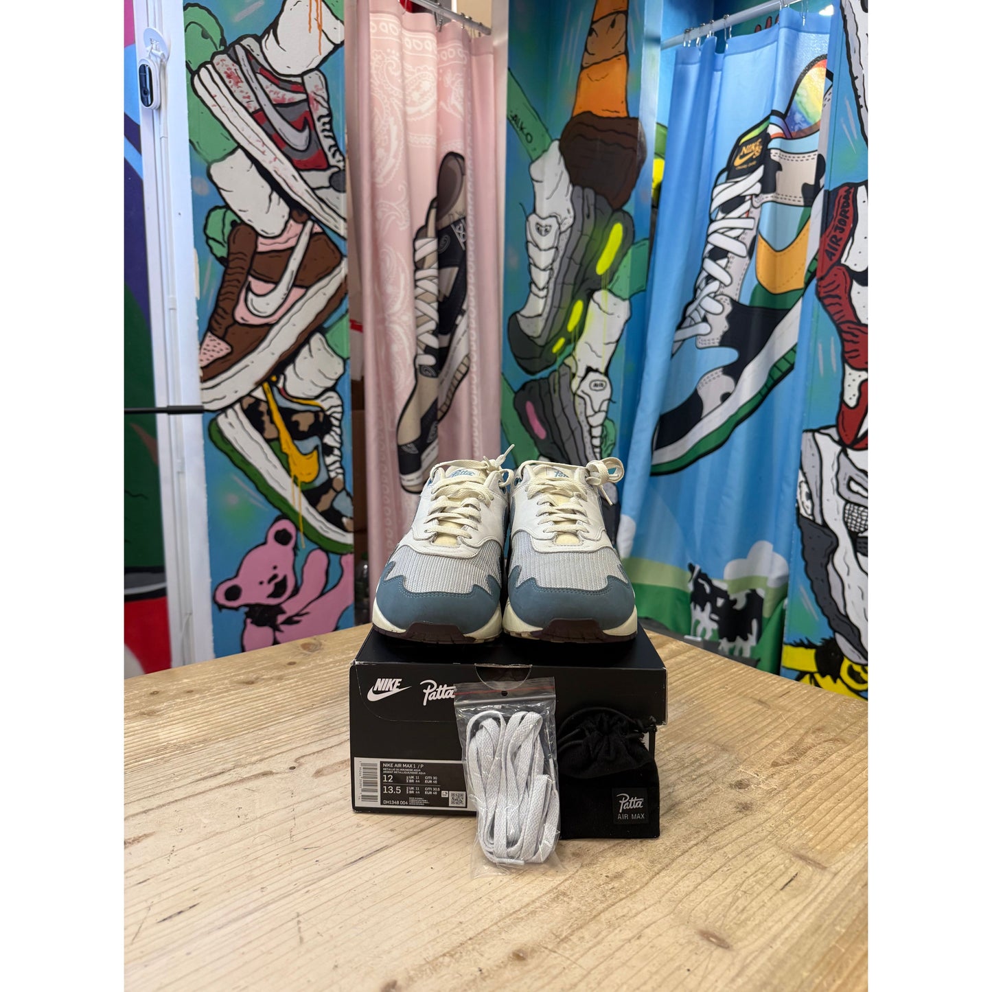 Nike Air Max 1 Patta Waves Noise Aqua UK 11