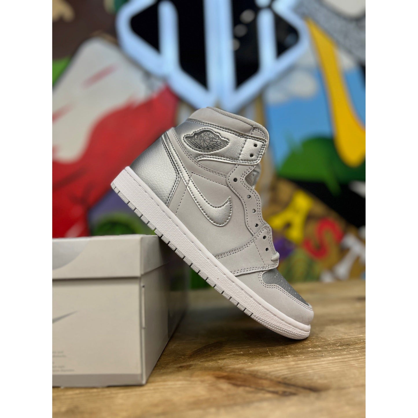 Jordan 1 Retro High CO Japan Neutral Grey (2020) by Jordan's in Shoes. Available at KershKicks for £165.00. A must-have for fans of Jordan's looking to elevate their style with this Shoes.