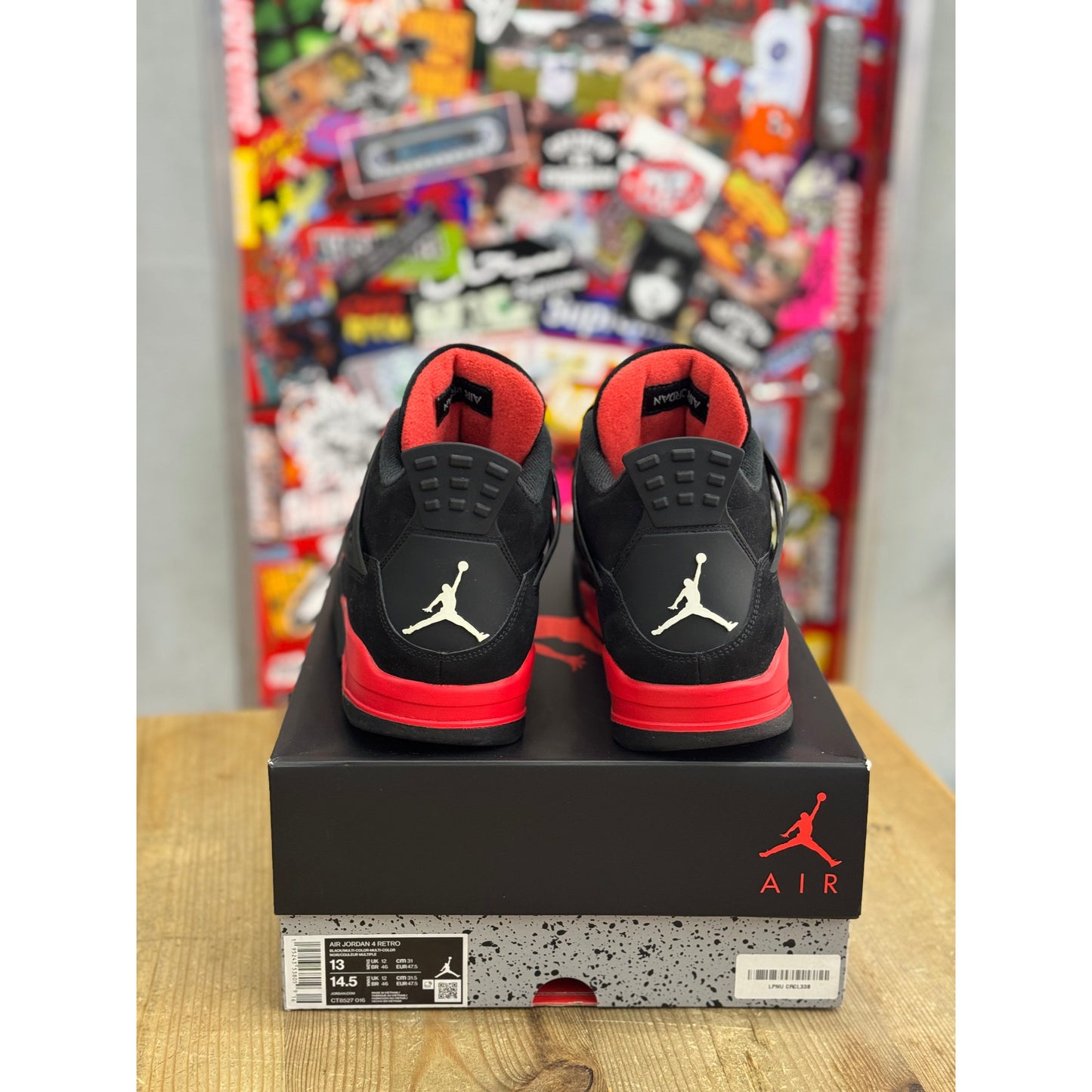 Jordan 4 Retro Red Thunder UK 12