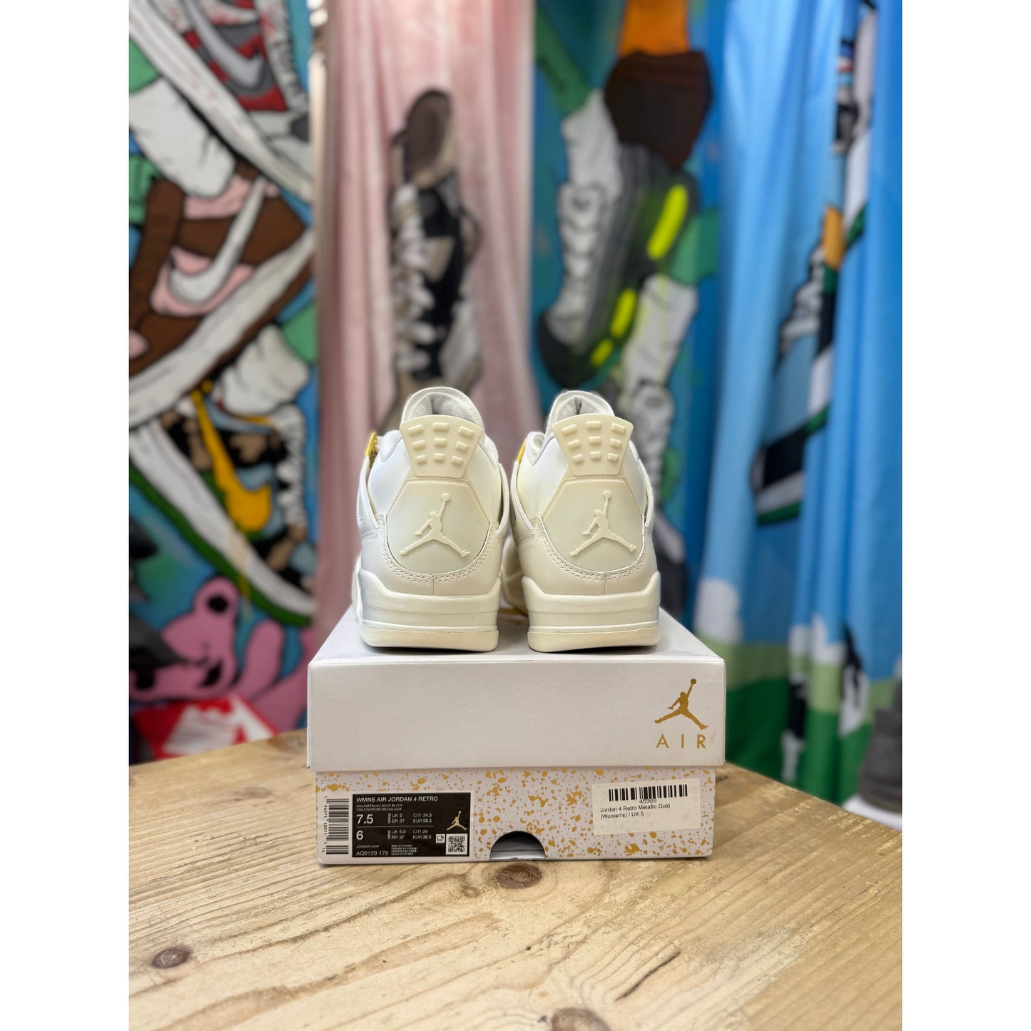 Jordan 4 Metallic Gold UK 8