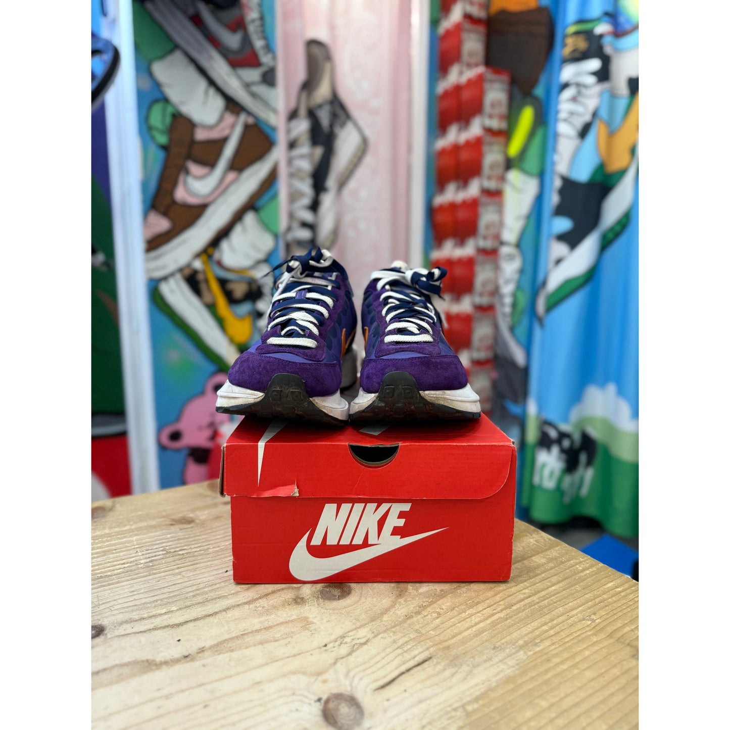 Nike Sacai Vapourwaffle Dark Iris UK10