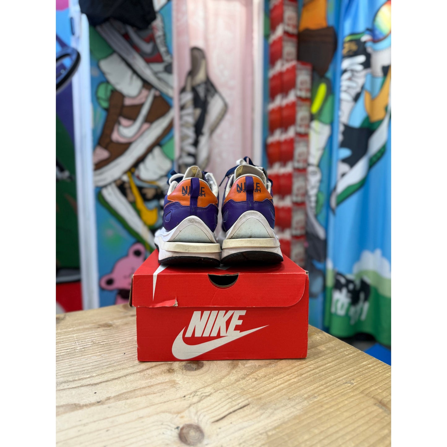 Nike Sacai Vapourwaffle Dark Iris UK10