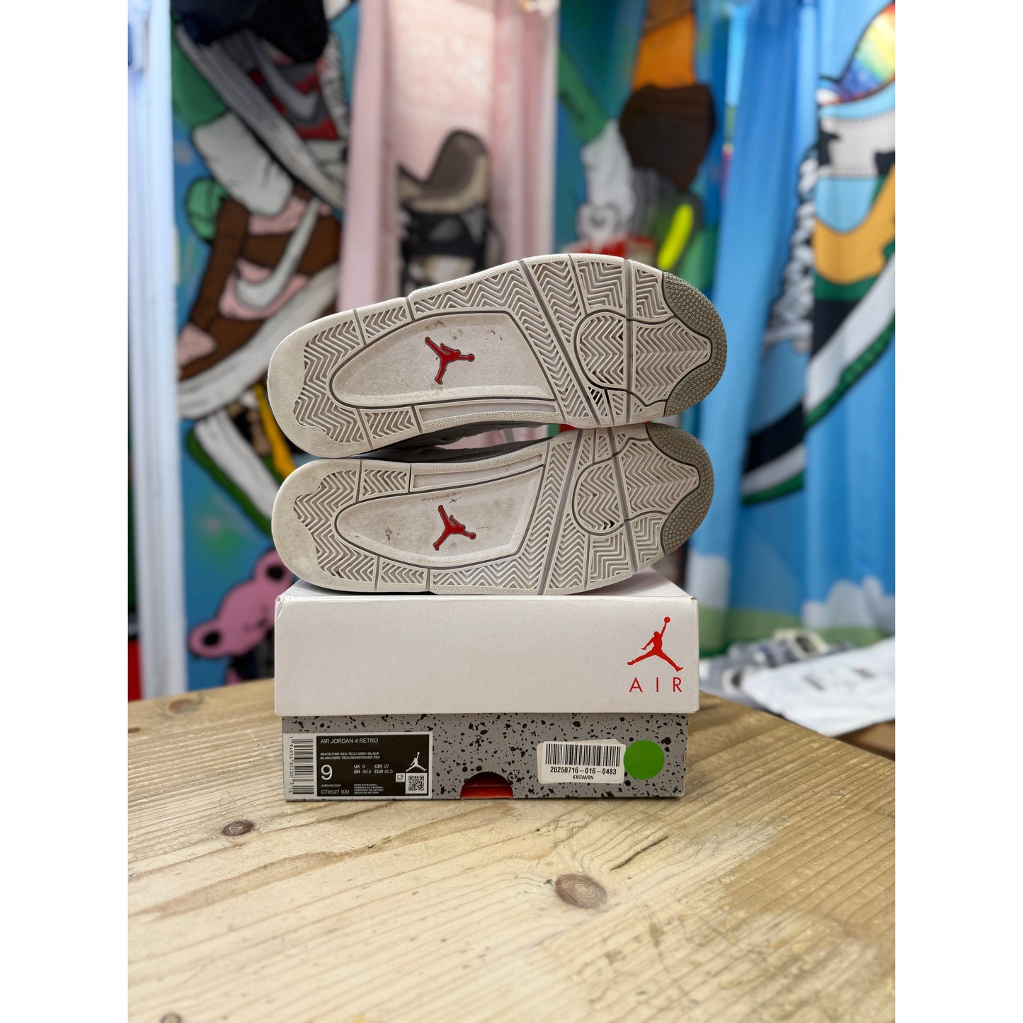 Jordan 4 White Oreo UK8