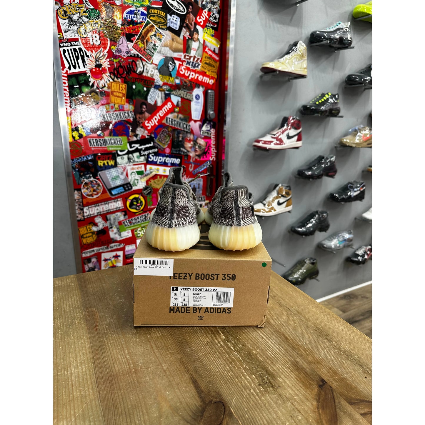 Yeezy 350 V2 Zyon UK 4.5 by Yeezy in Shoes. Available at KershKicks for £250.00. A must-have for fans of Yeezy looking to elevate their style with this Kershkicked.