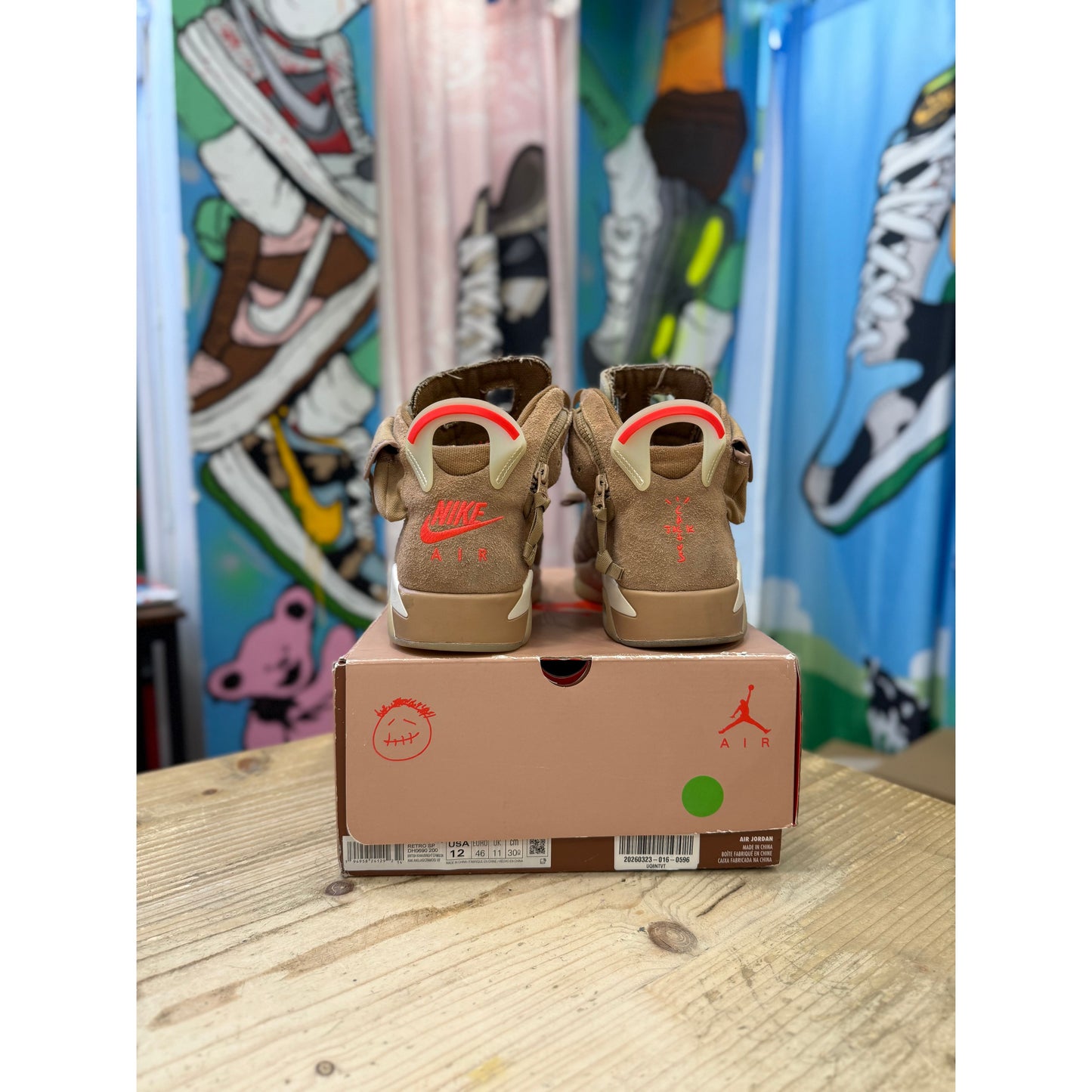 Jordan 6 Retro Travis Scott British Khaki UK 11