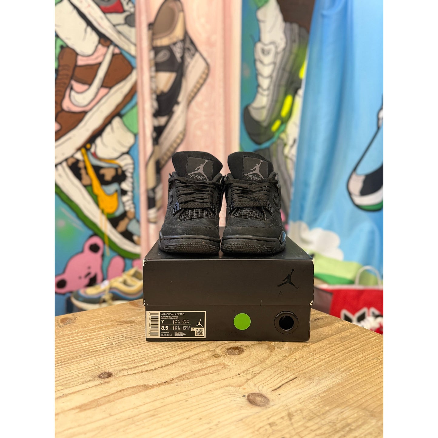 Jordan 4 Retro Black Cat (2020) UK 6