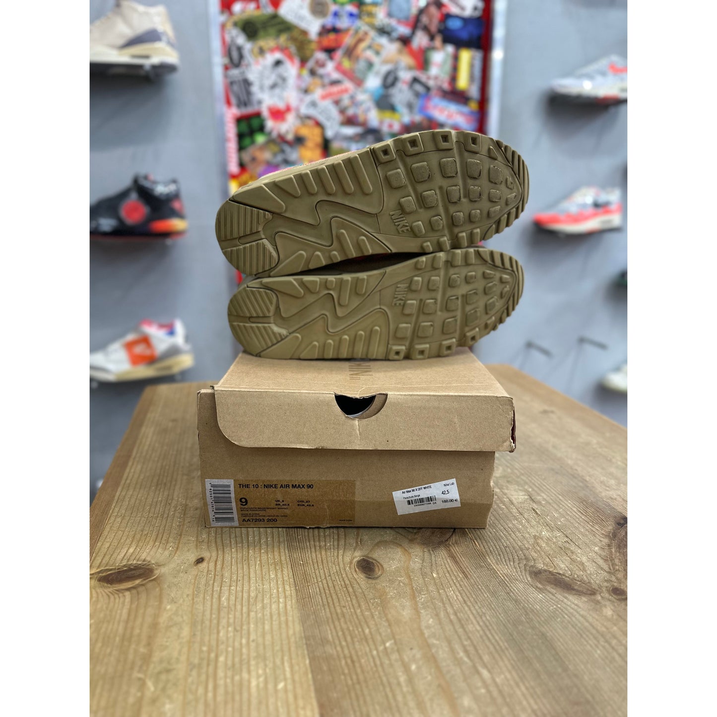 Nike Air Max 90 Off-White Desert Ore UK 8