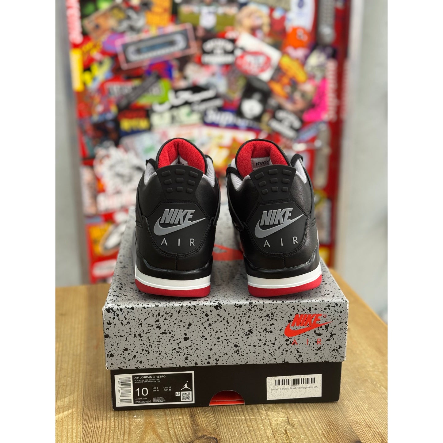 Jordan 4 Retro Bred Reimagined UK 9.