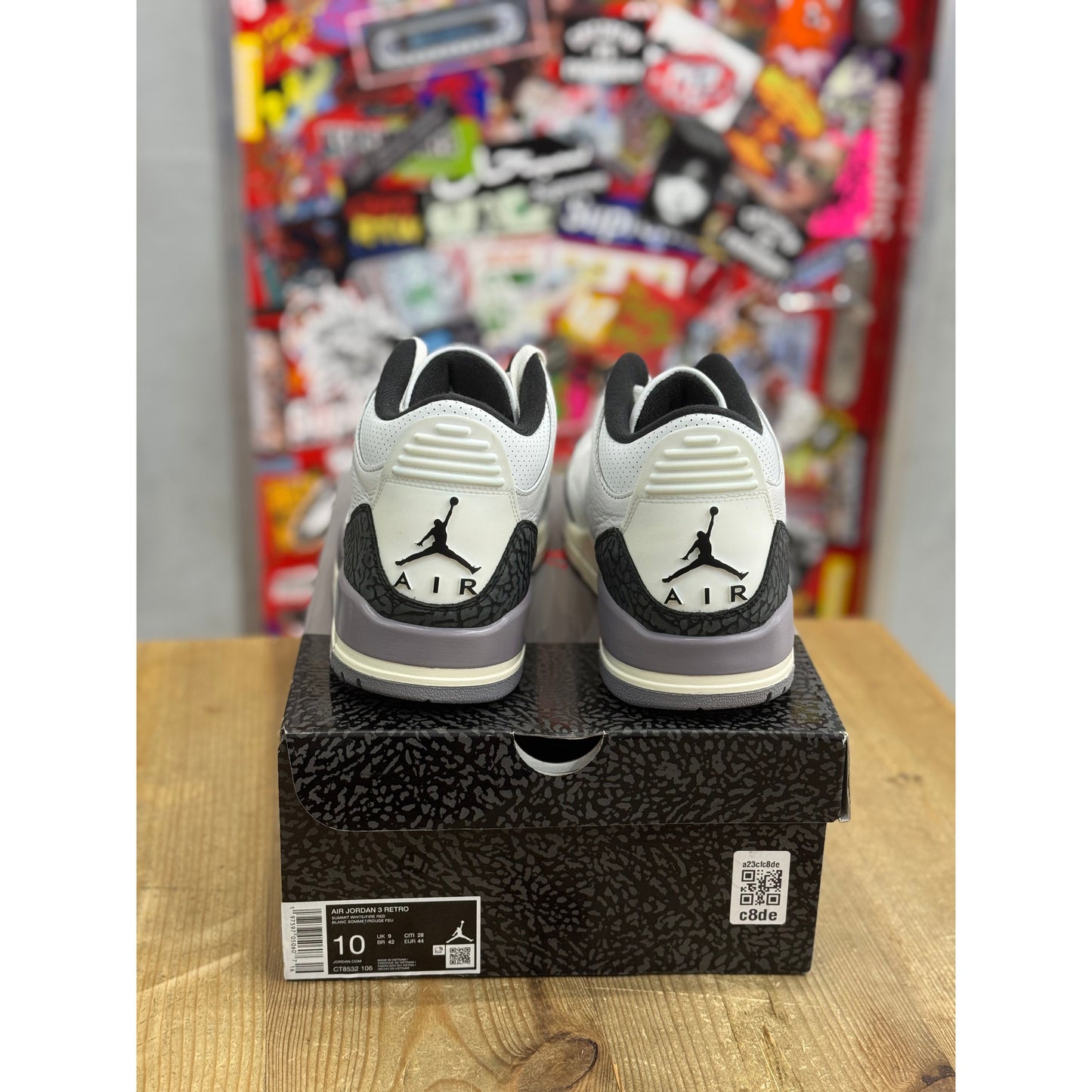 Jordan 3 Retro Cement Grey UK 9