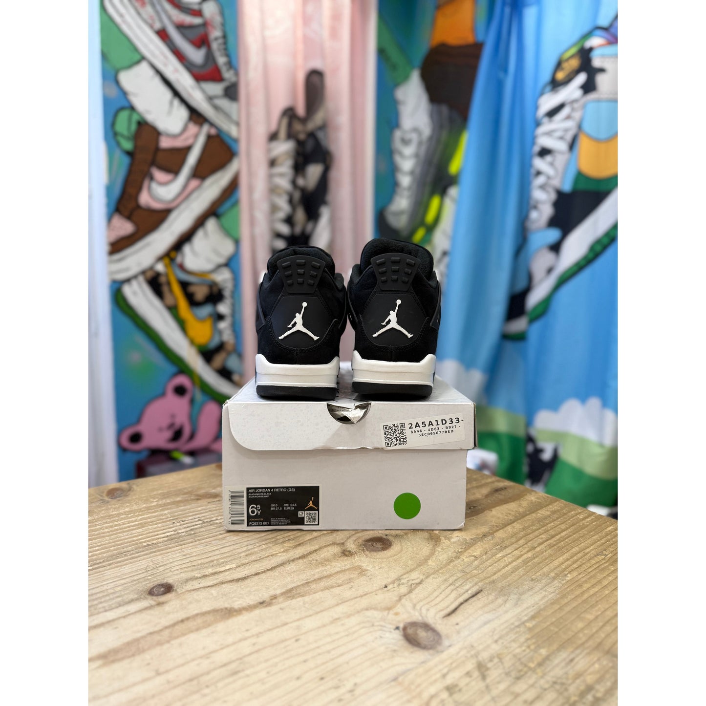 Jordan 4 White Thunder UK6