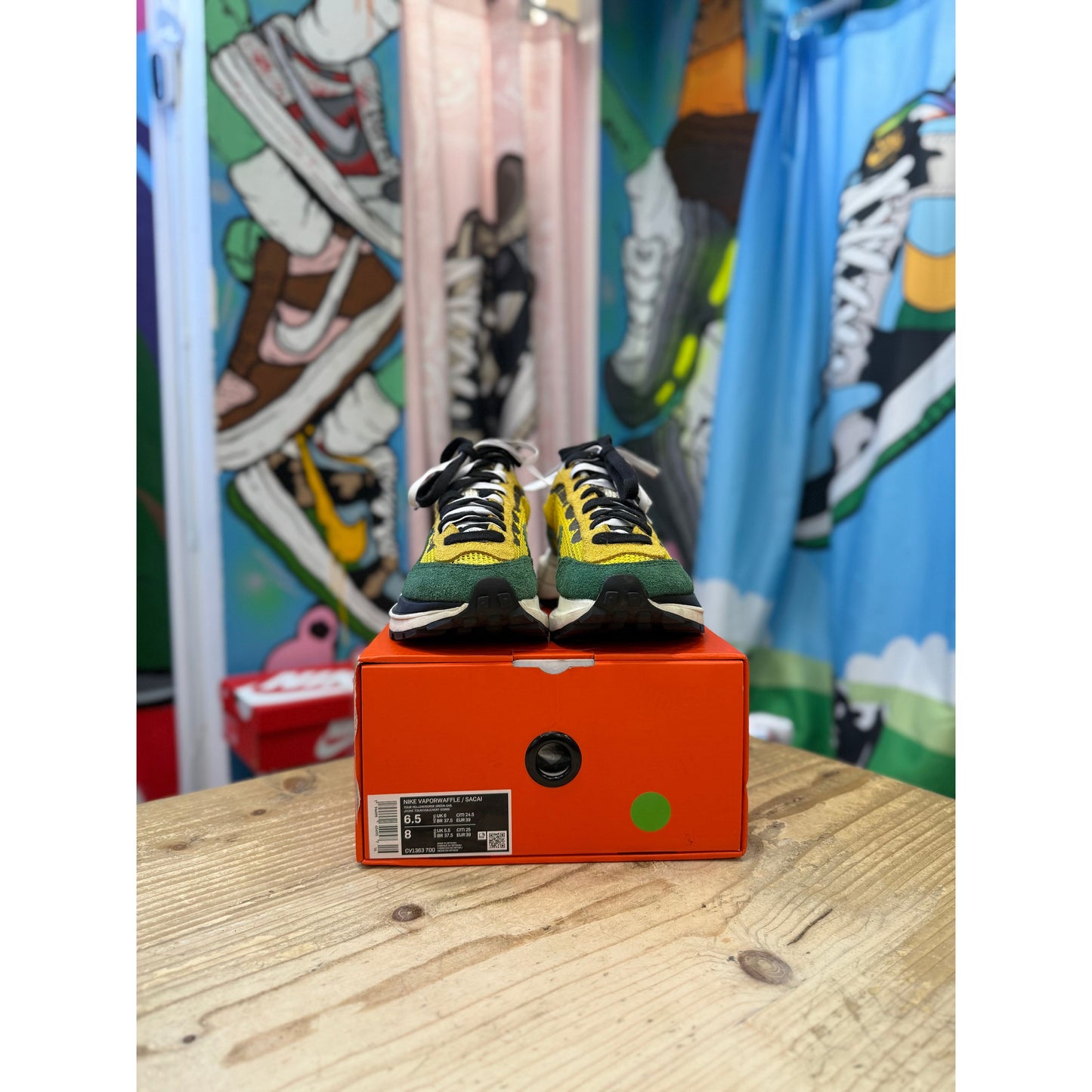 Nike Sacai Vapourwaffle Tour Yellow UK6