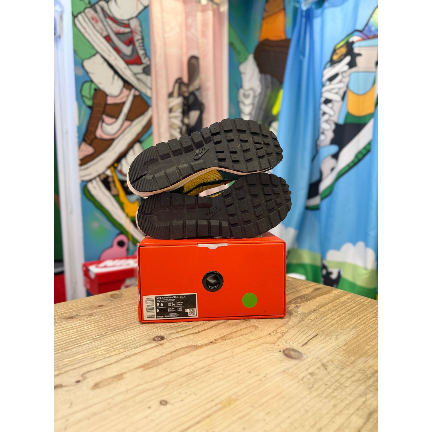 Nike Sacai Vapourwaffle Tour Yellow UK6