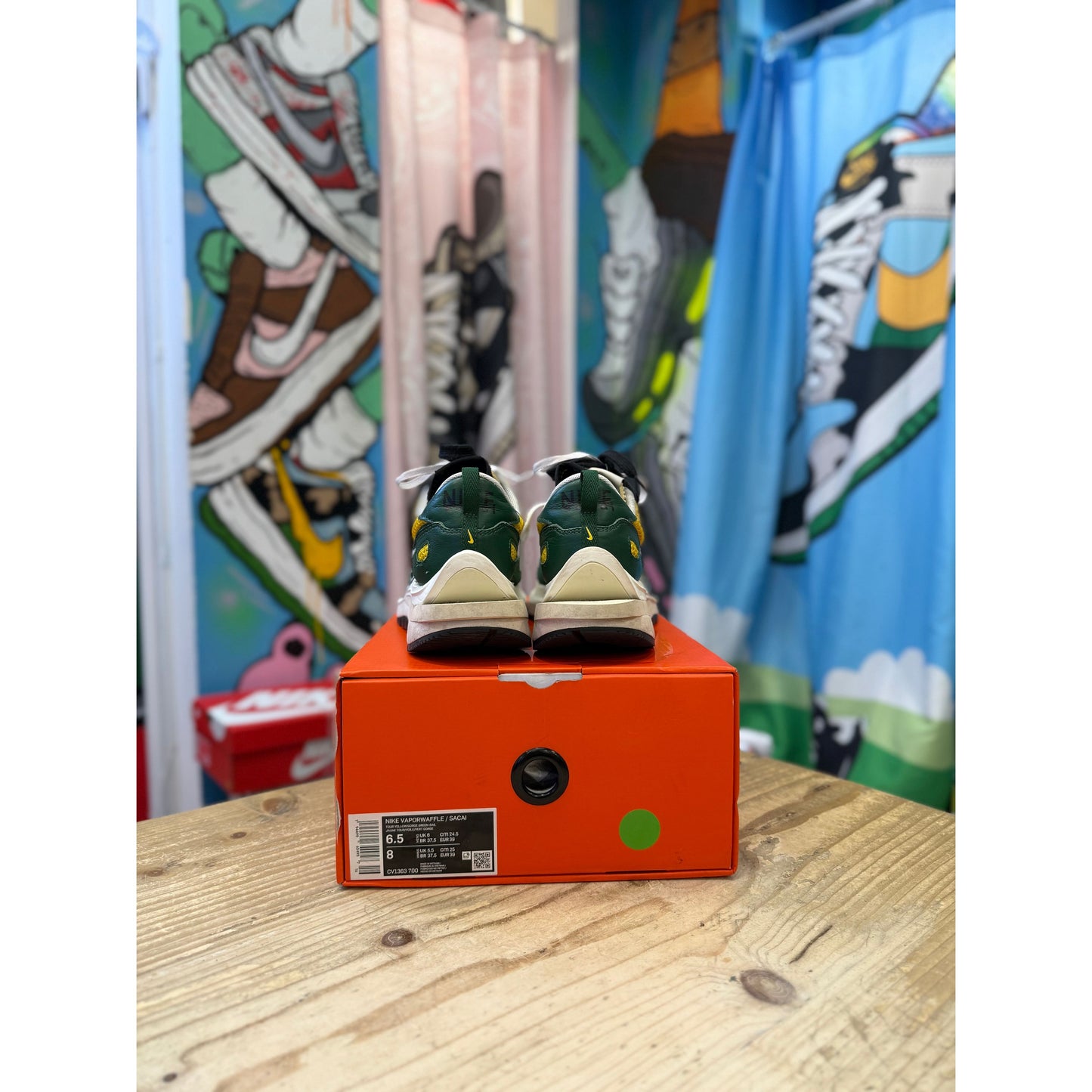 Nike Sacai Vapourwaffle Tour Yellow UK6
