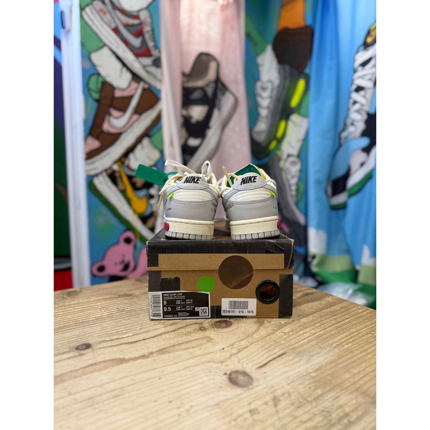 Nike Dunk Low Off White LOT 25 UK7