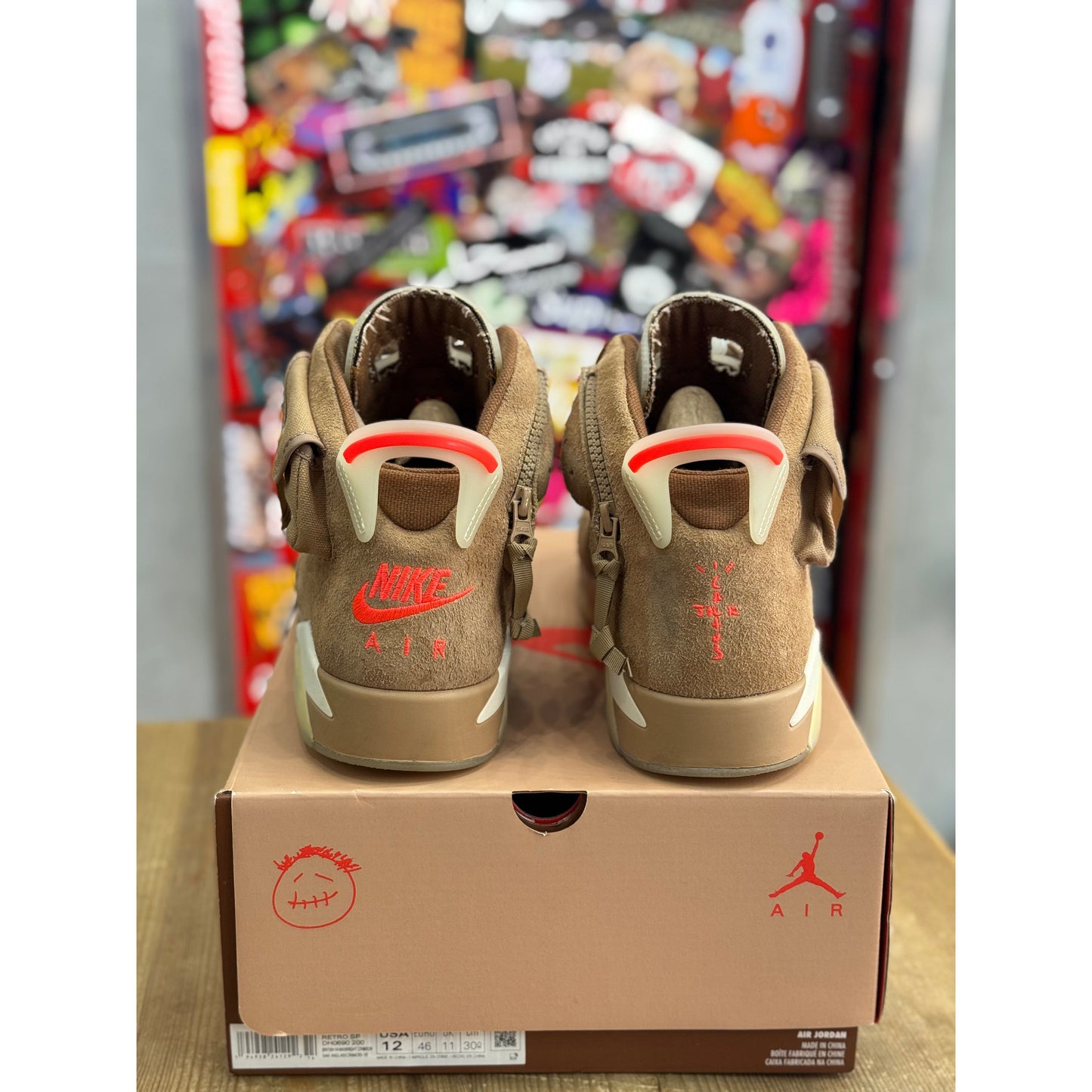 Jordan 6 Retro Travis Scott British Khaki UK 11.