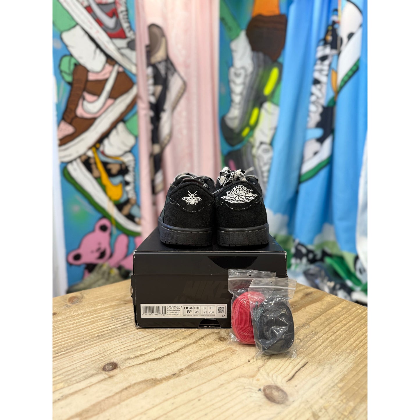 Jordan 1 Low Travis Scott Black Phantoms UK 7.5