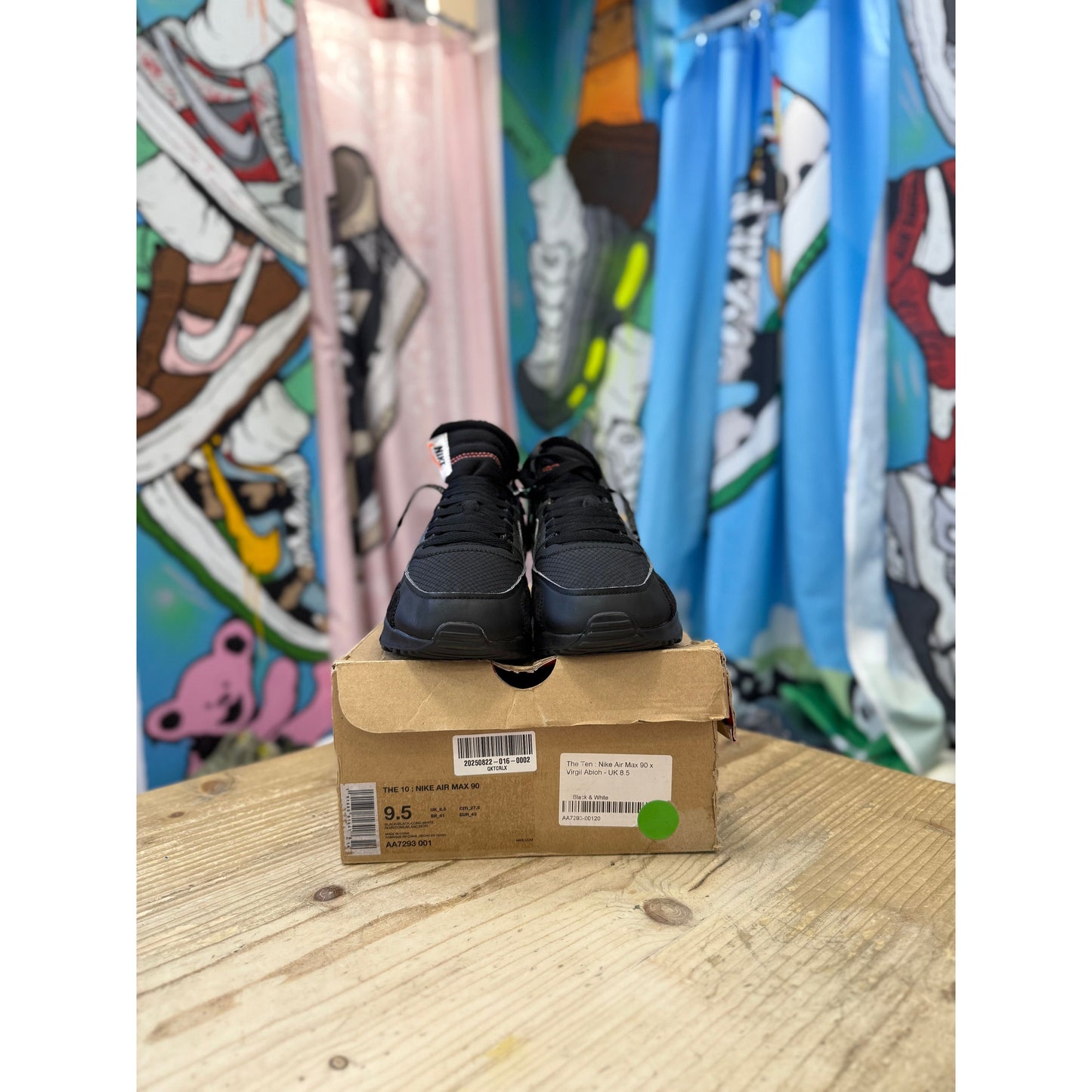 Nike Air Max 90 Off White Black UK8.5