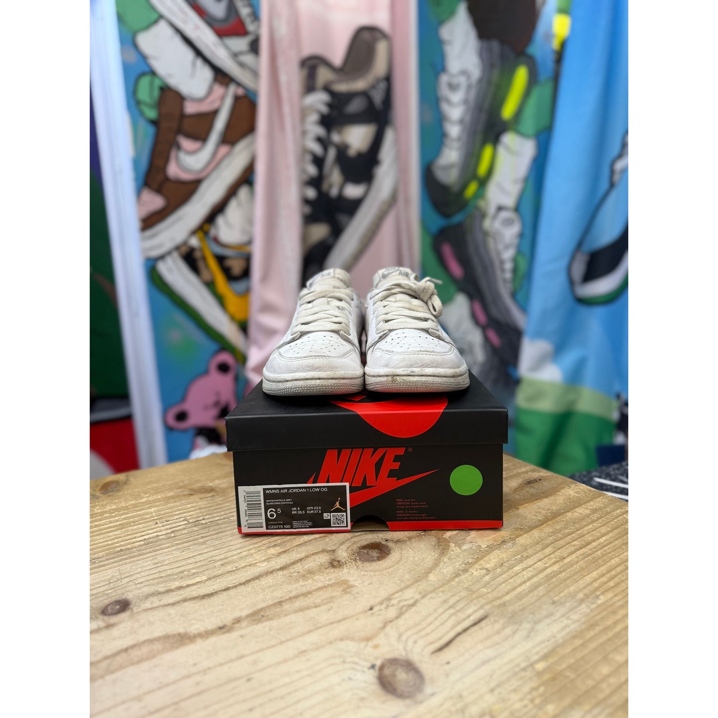 Jordan 1 Low Neutral Grey UK4