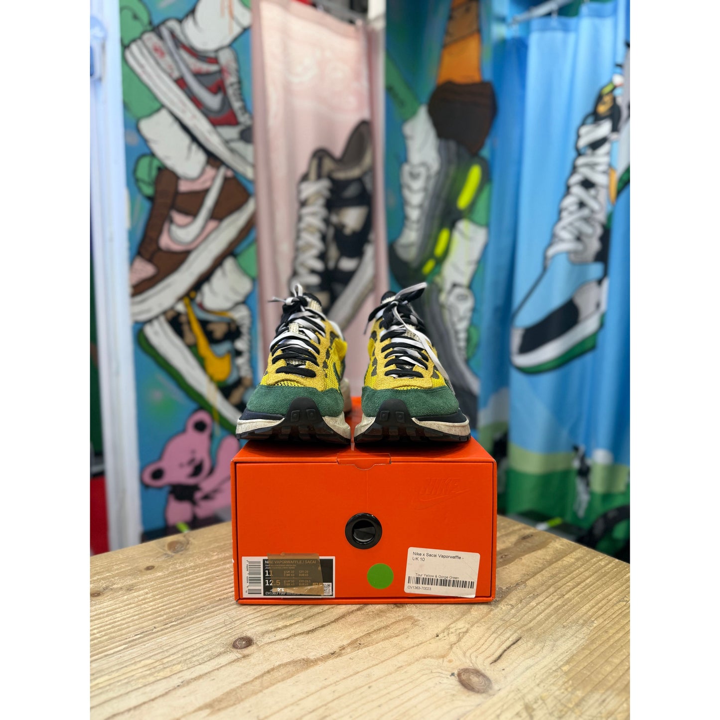 Nike Sacai Vapourwaffle Tour Yellow UK 10