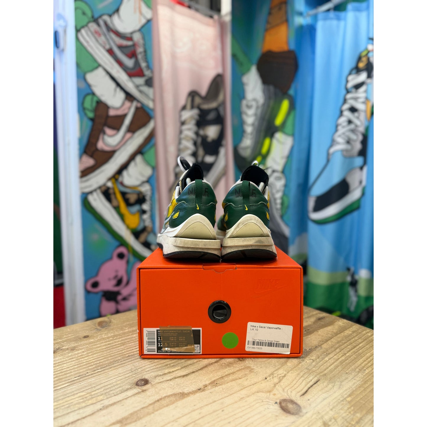 Nike Sacai Vapourwaffle Tour Yellow UK 10