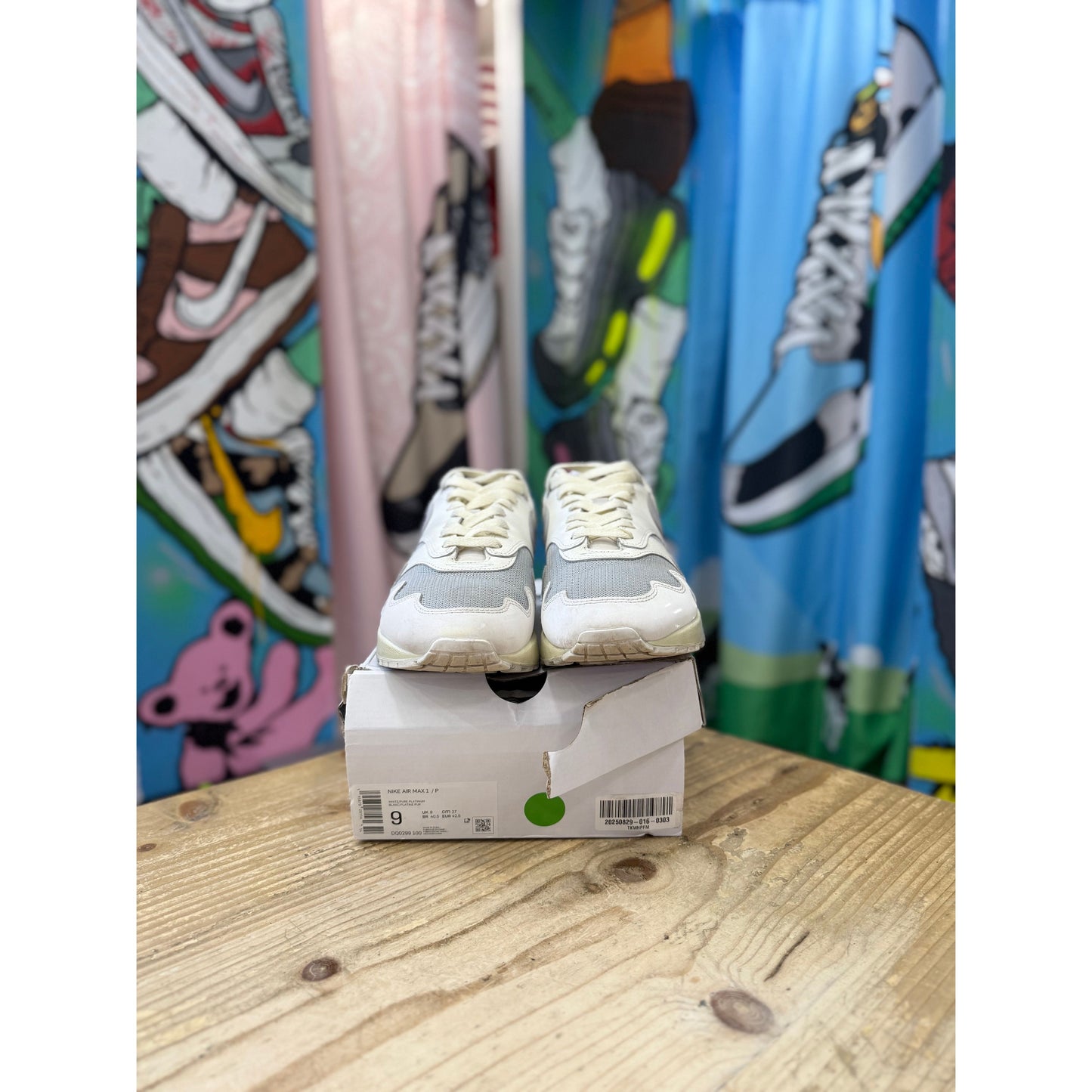 Nike Air Max 1 Patta White UK 8