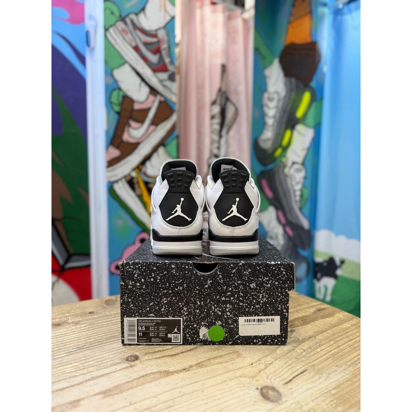 Jordan 4 Military Black UK 8.5