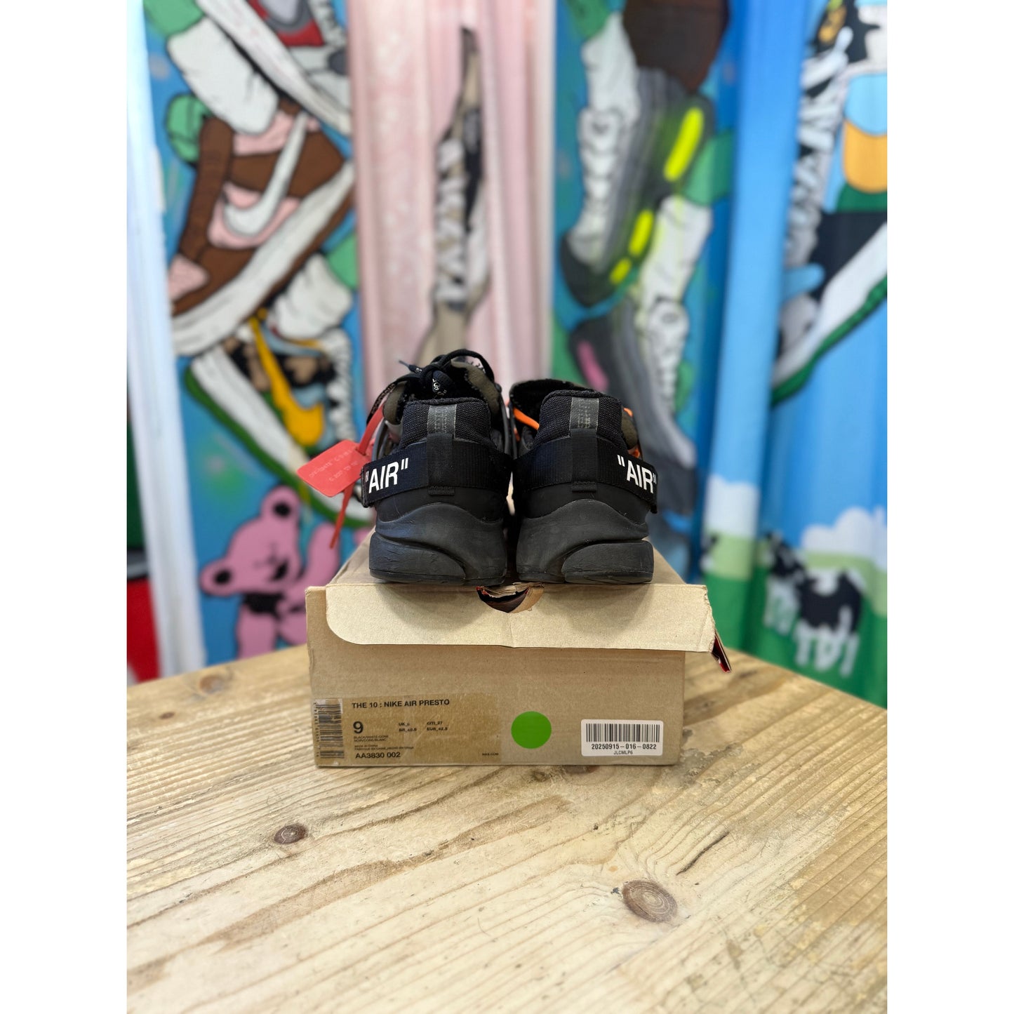 Nike Off White Presto Black UK8