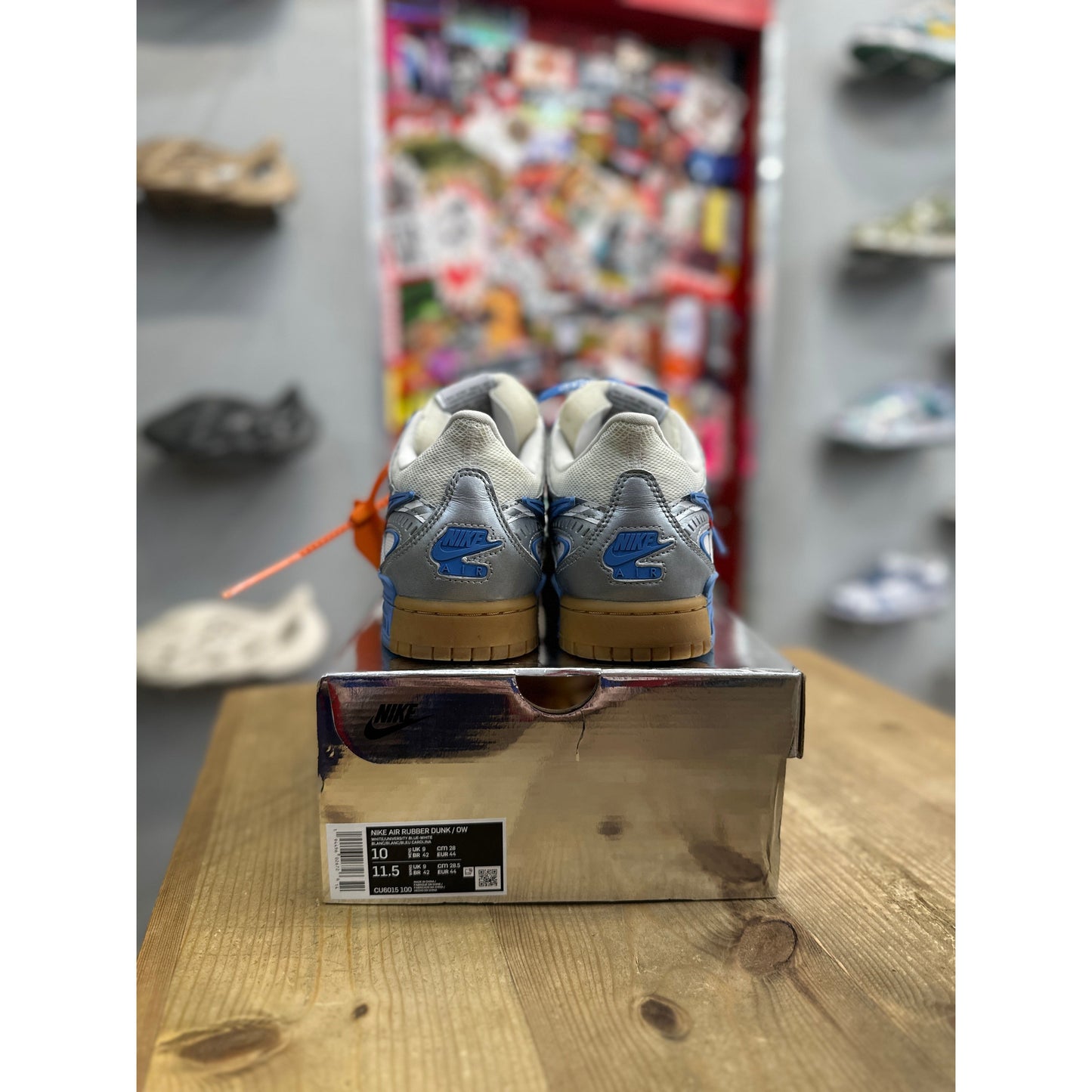 Nike Air Rubber Dunk Off-White UNC UK 9