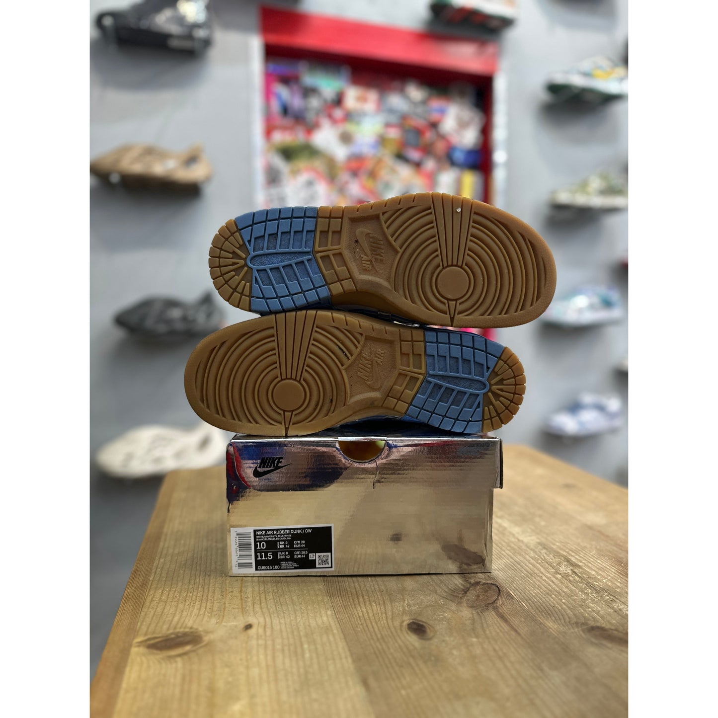 Nike Air Rubber Dunk Off-White UNC UK 9