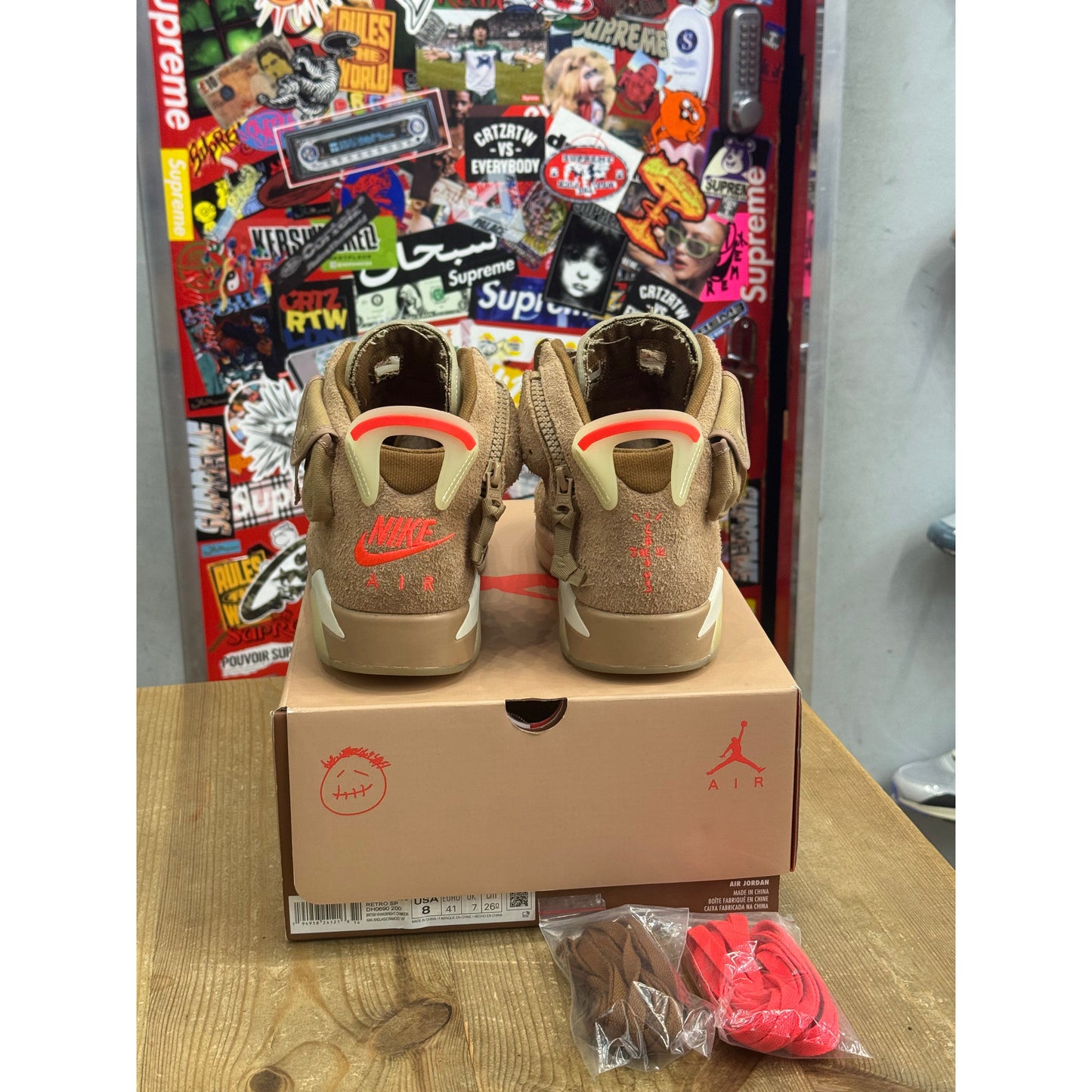 Jordan 6 Retro Travis Scott British Khaki UK 7