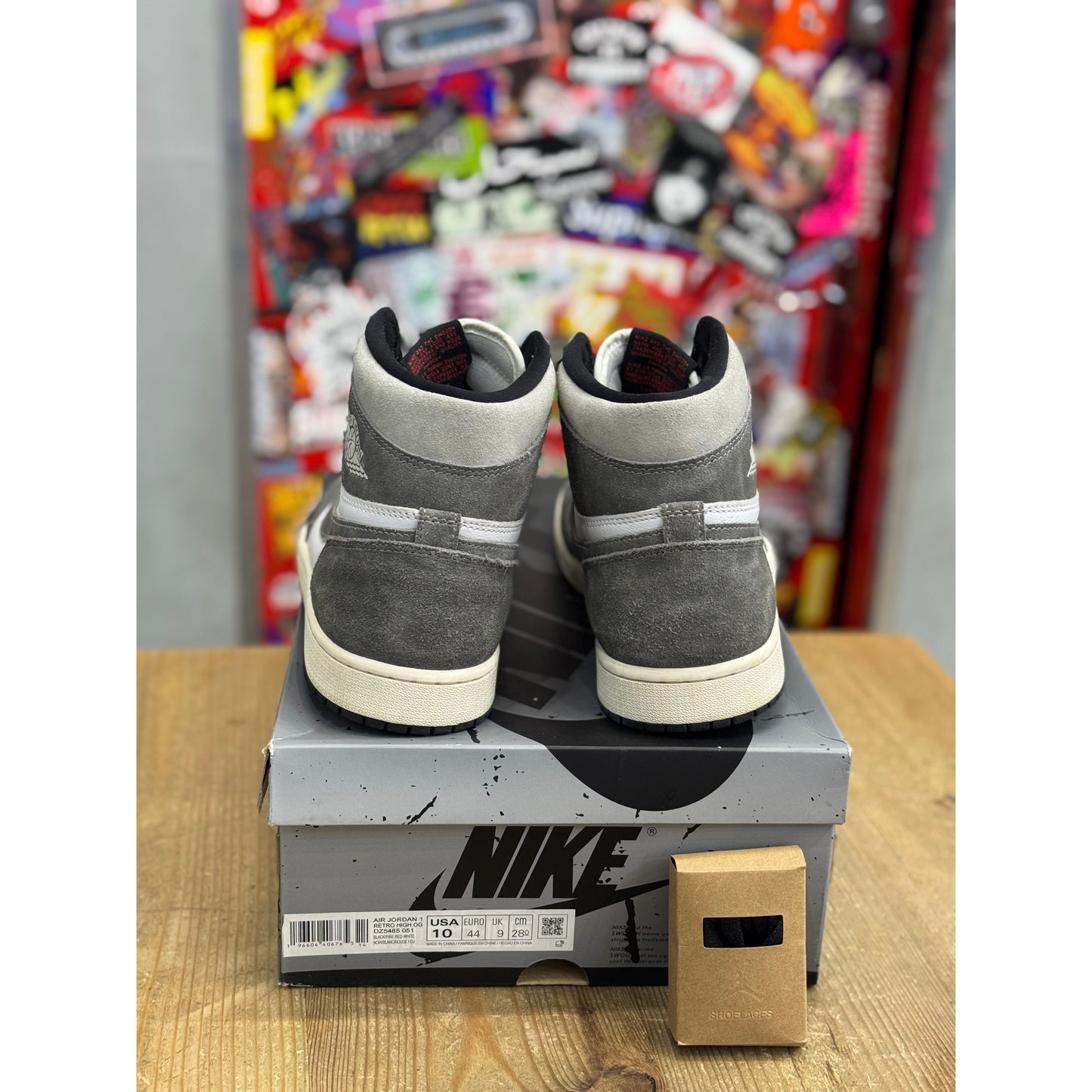 Jordan 1 Retro High OG Washed Black UK 9