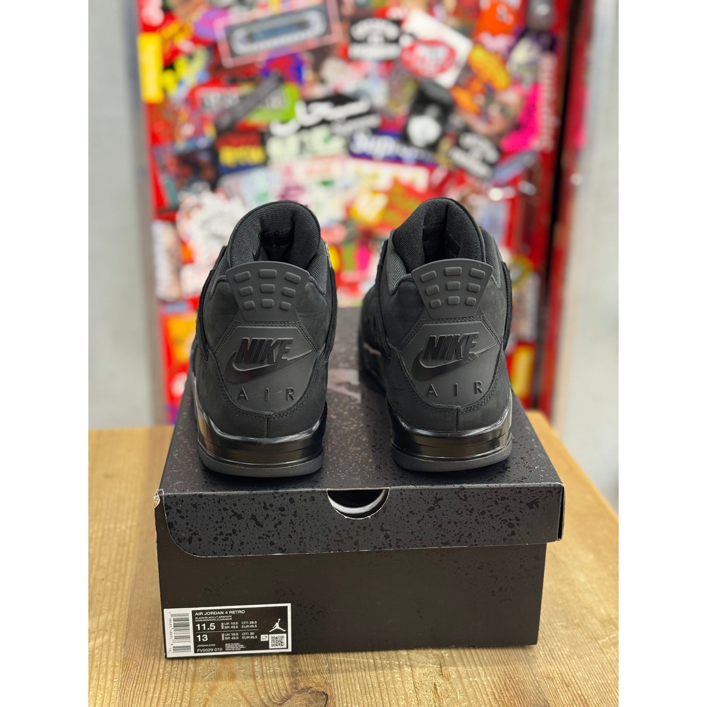 Jordan 4 Retro Black Cat (2025) UK 10.5