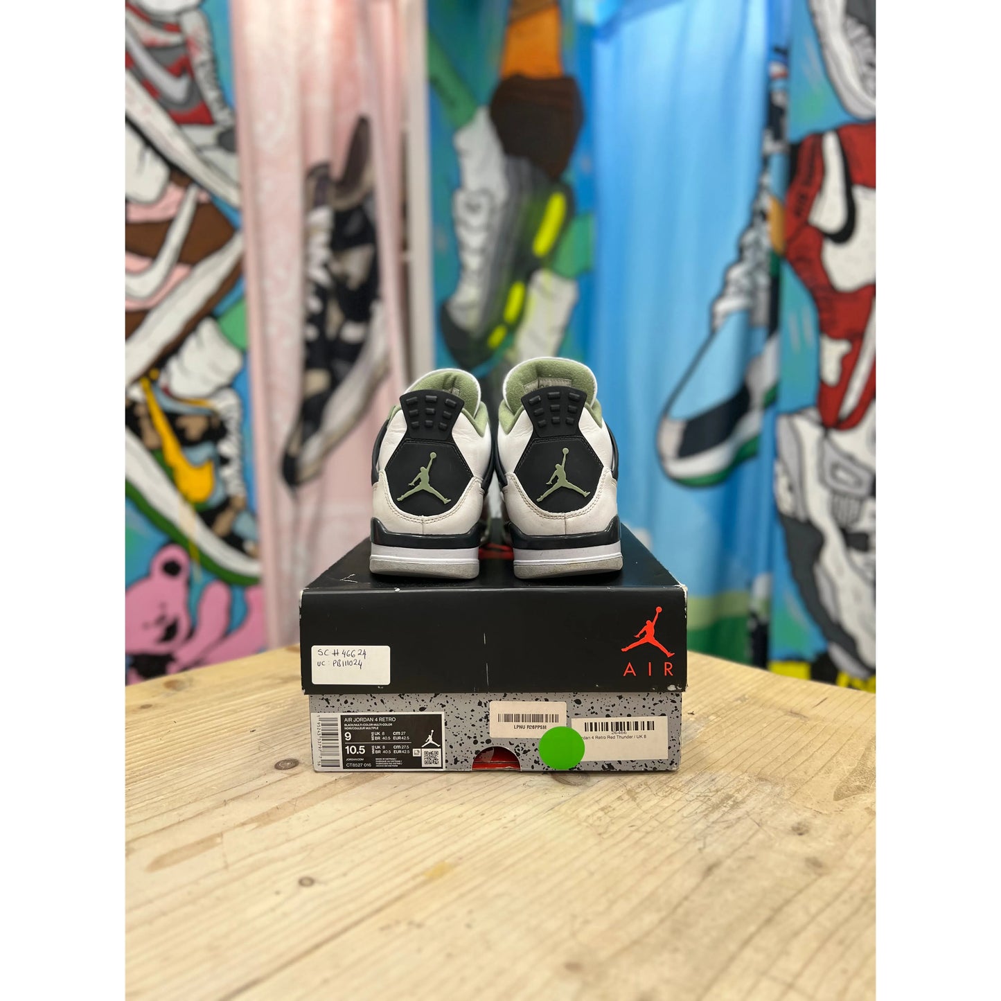 Jordan 4 Seafoam UK 6 by Jordan's in . Available at KershKicks for £175.00. A must-have for fans of Jordan's looking to elevate their style with this Kershkicked.