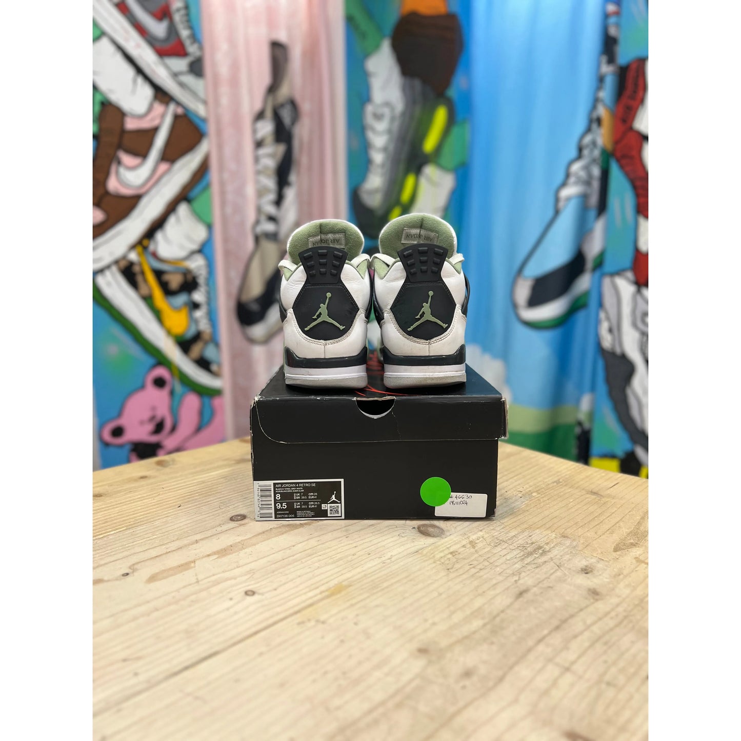Jordan 4 Seafoam UK 9.5 by Jordan's in . Available at KershKicks for £170.00. A must-have for fans of Jordan's looking to elevate their style with this Kershkicked.