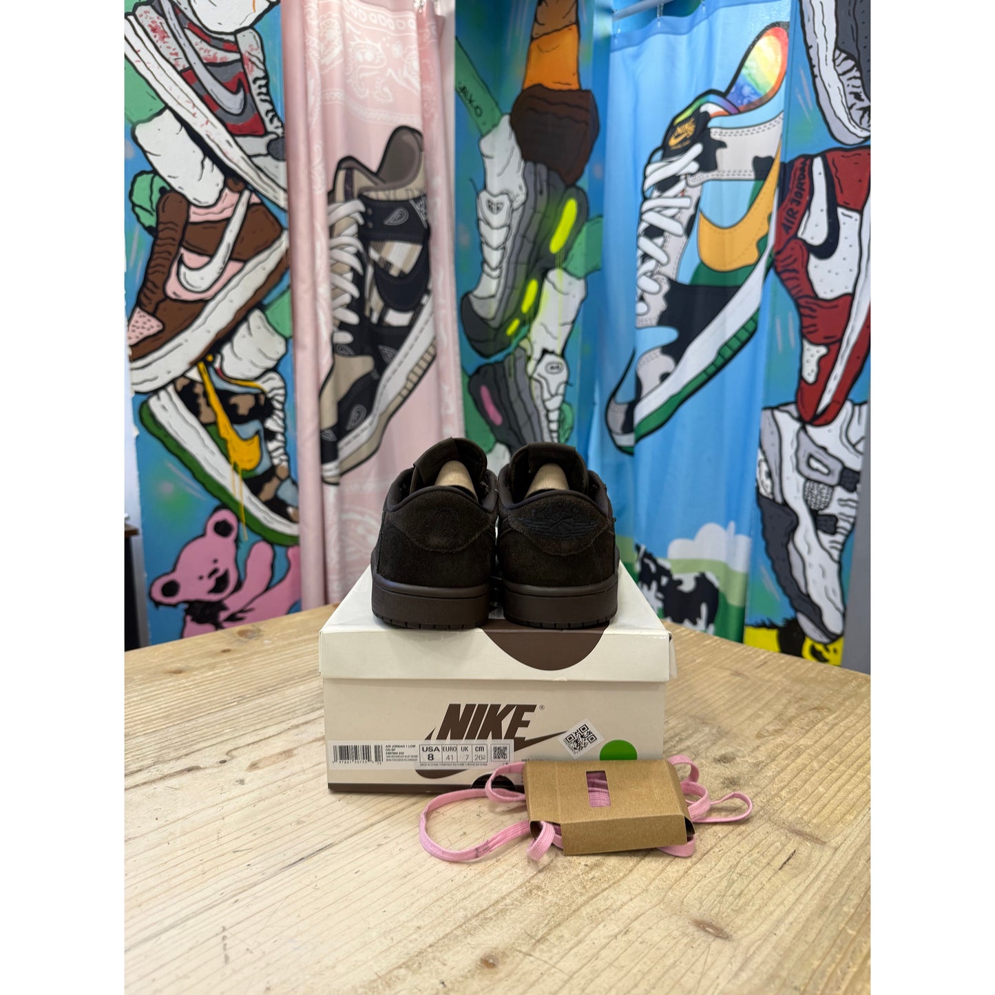 Jordan 1 Retro Low OG Travis Scott Velvet Brown UK 7