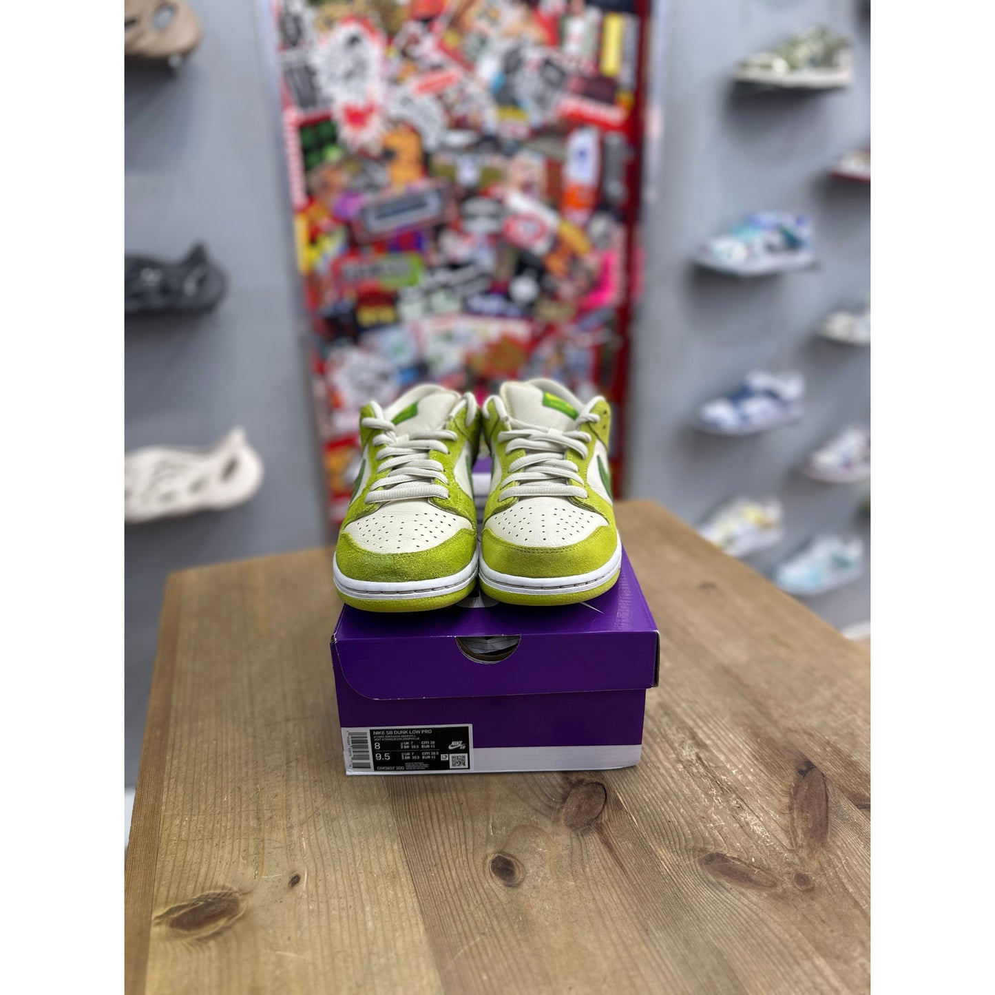 Nike SB Dunk Low Green Apple UK 7.