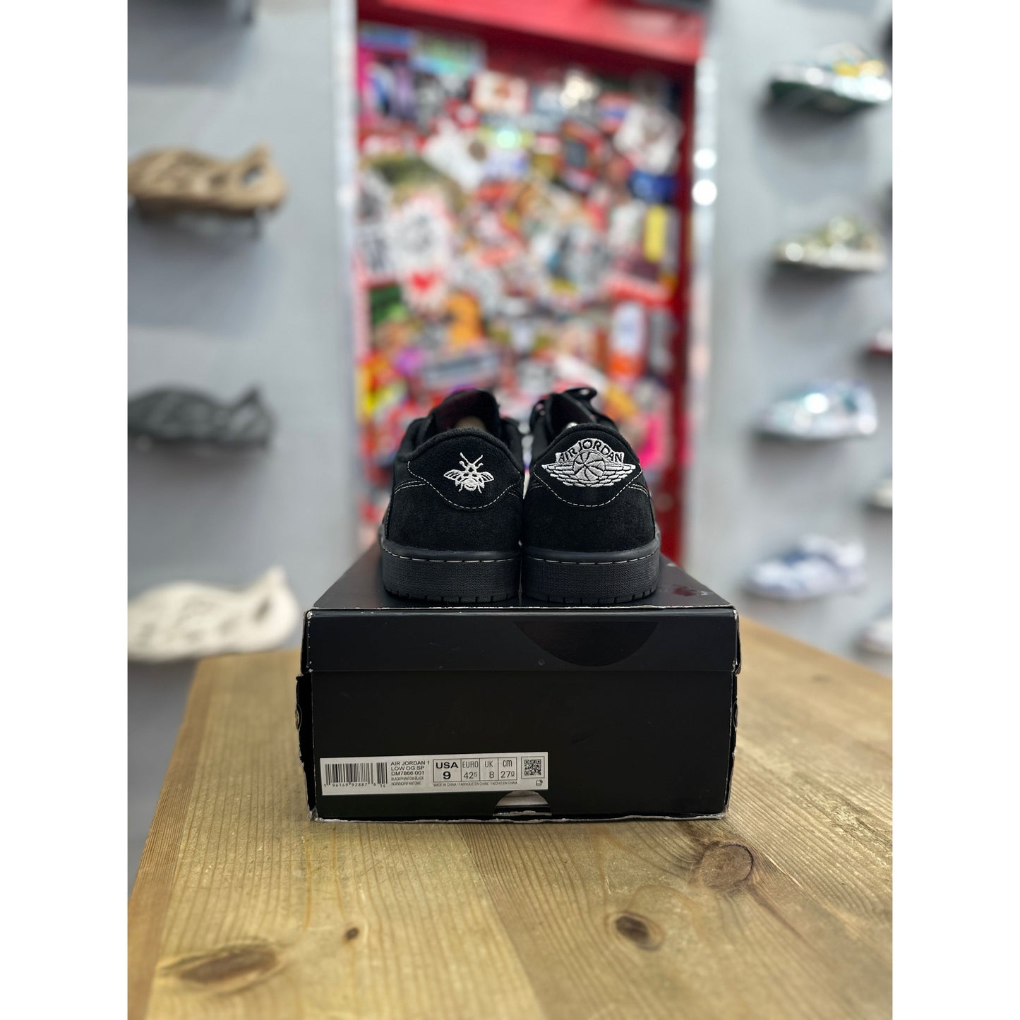 Jordan 1 Retro Low OG SP Travis Scott Black Phantom UK 8