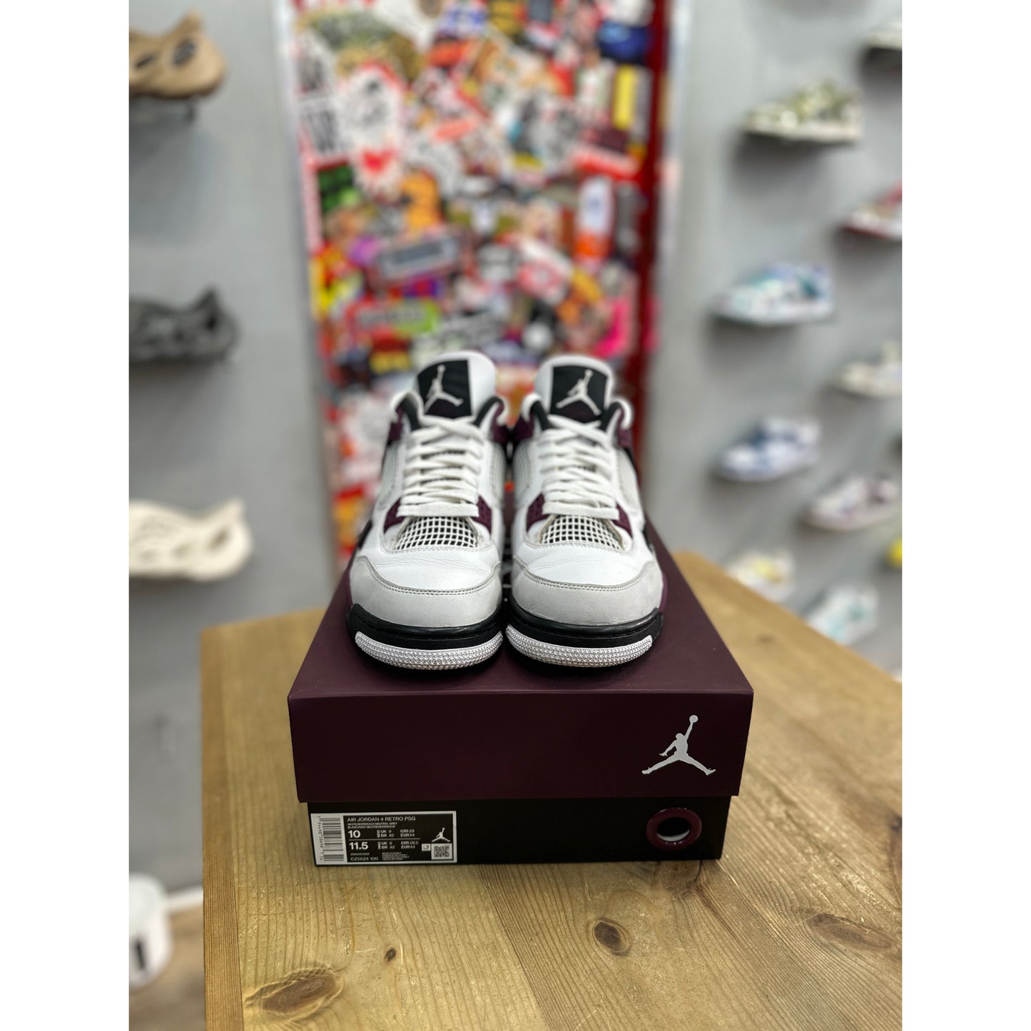 Jordan 4 Retro PSG Paris Saint-Germain UK 9